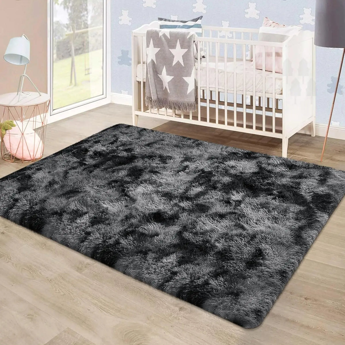 6x9 Ft Large Shag Rugs for Living Room Decor, Tie-Dyed Ultra Soft Fluffy Furry Area Rugs for Bedroom Indoor Floor, Aesthetic rug
