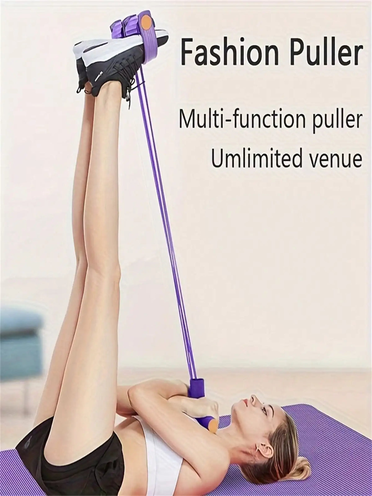 Elastic Yoga Stretch Resistance Bands Six Tube Set For Core Training