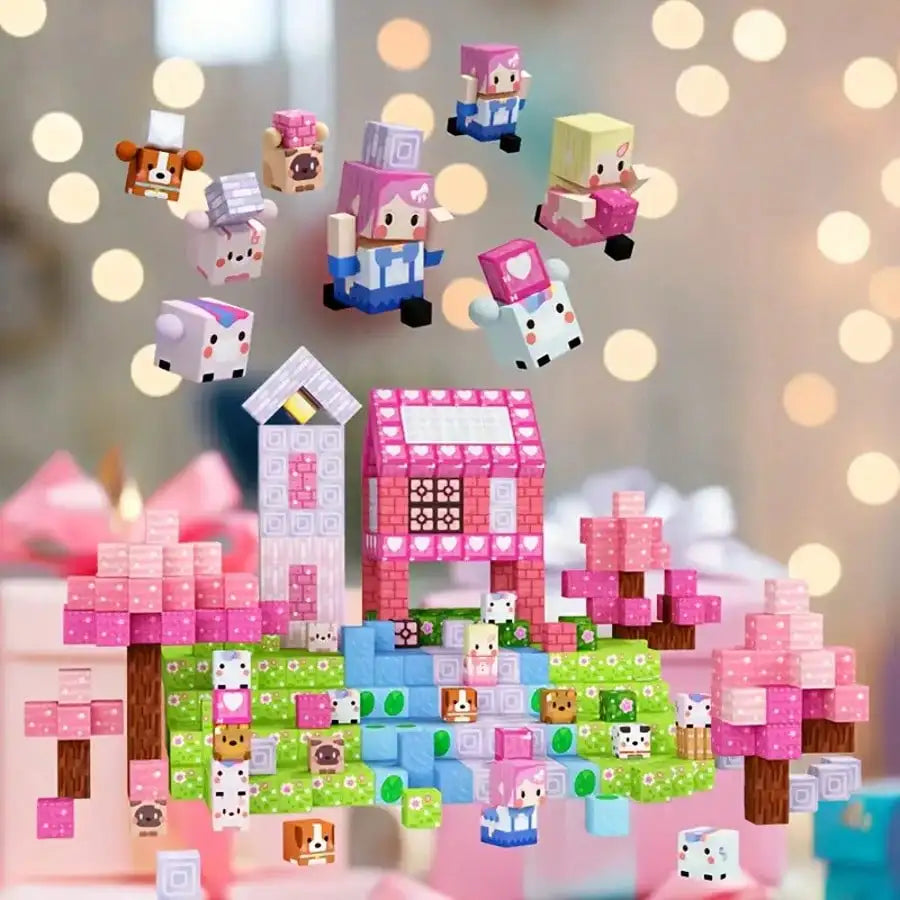 Magnetic Building Tiles Princess Castle Set STEM Educational Toys