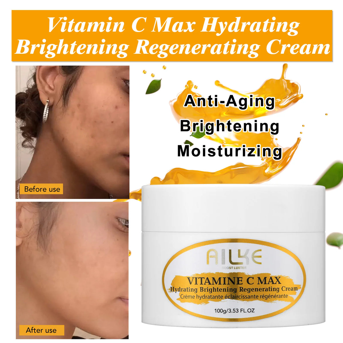 KYLIEFIT Vitamin C Serum Whitening And Anti Aging Skin Care