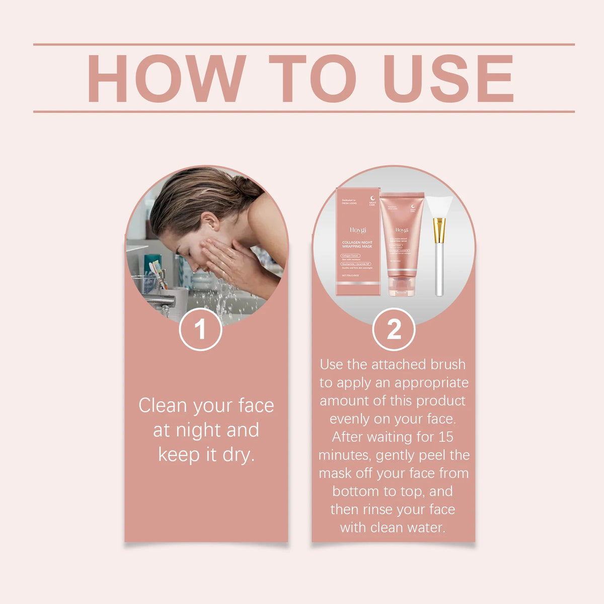 Collagen Peel Off Face Mask Niacinamide Ceramide For Firming Skin