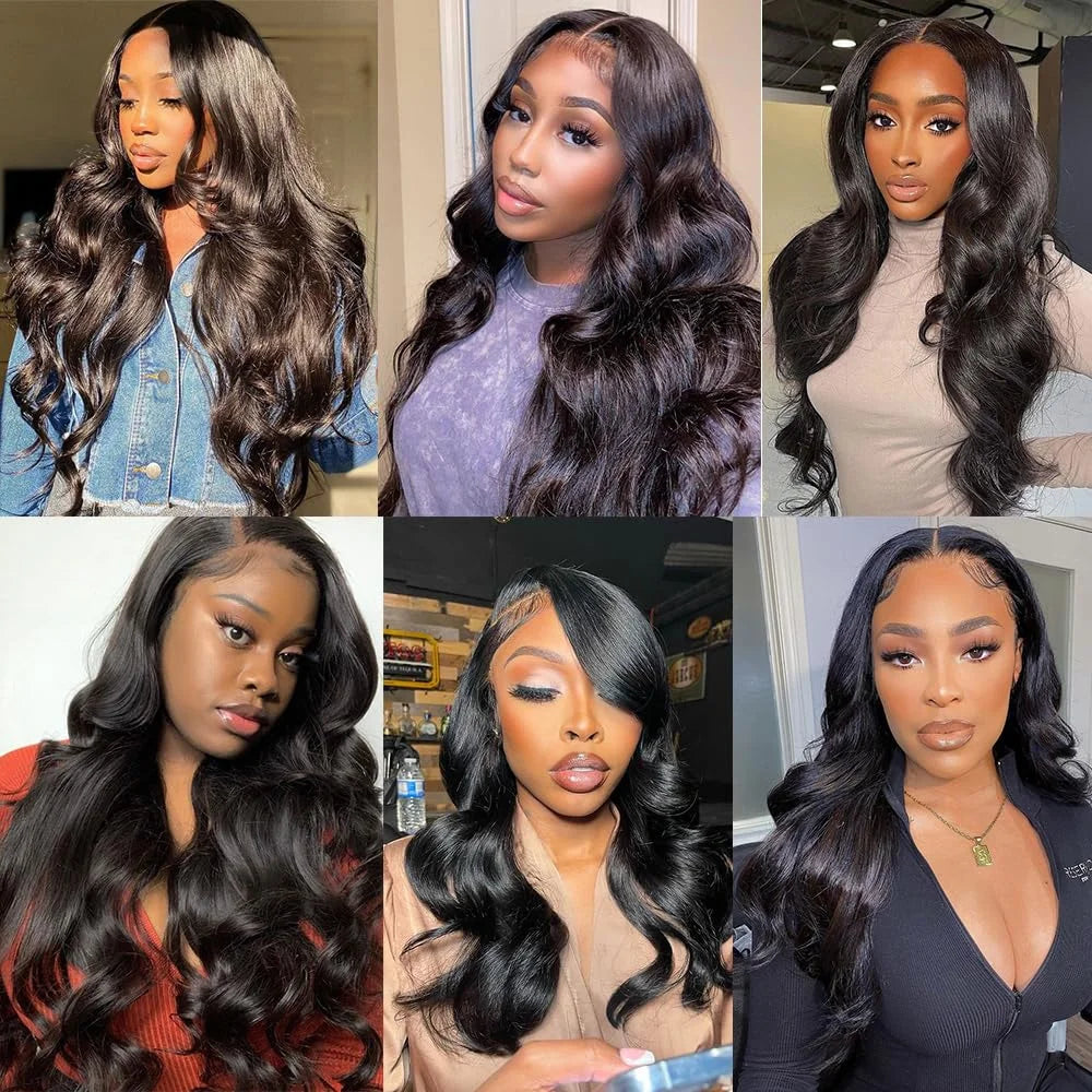 5x5 Hd Transparent Lace Frontal Glueless Preplucked 30 Inch Body Wave Wigs Human Hair 4x4 Lace Front Wig Ready to Wear for Women