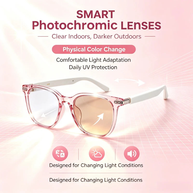Smart AI Translator Glasses With Bluetooth Audio And Camera