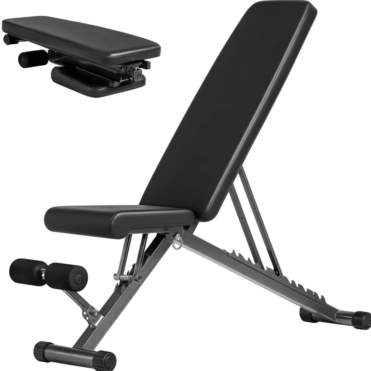 Adjustable Foldable Portable Weight Bench for Home Gym 700-800LBS Flat Incline Decline Workout Bench Full Body Exercise Easy As