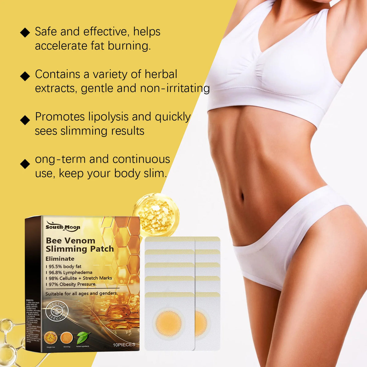 South Moon Bee Venom Body Shaping and Skin Firming Patches
