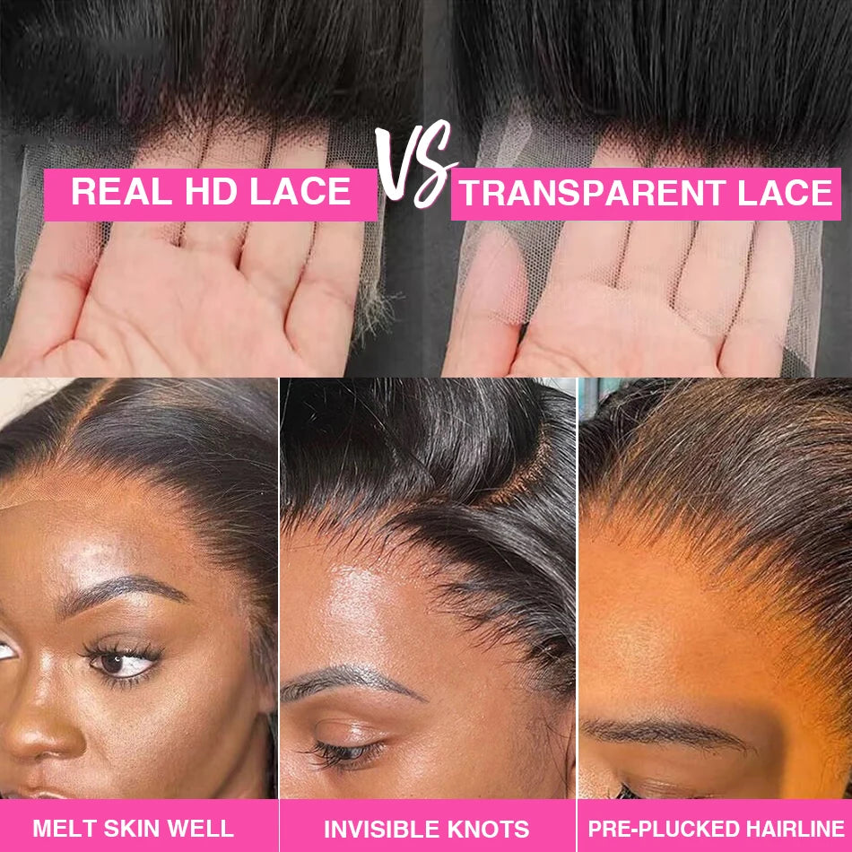 Abijale HD Lace Front Wig Body Wave Brazilian Human Hair