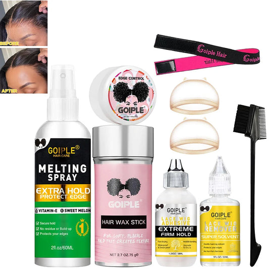 Goiple Lace Wig Install Removal Kit With Adhesive Edge Control