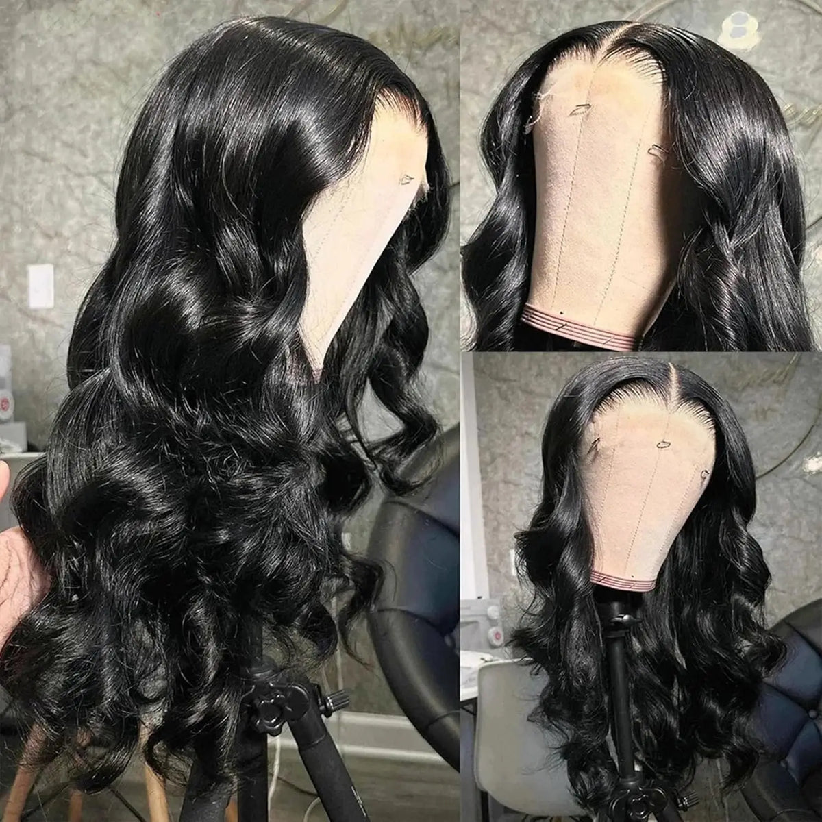 250 Density 40 Inches Loose Body Wave Human Hair Wigs 13x4 13x6 Transparent Lace Front Human Hair Wig Brazilian Lace Human Hair