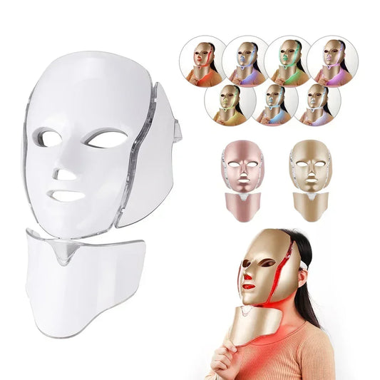 Iebilif LED Face Neck Beauty Mask For Light Therapy Anti Aging