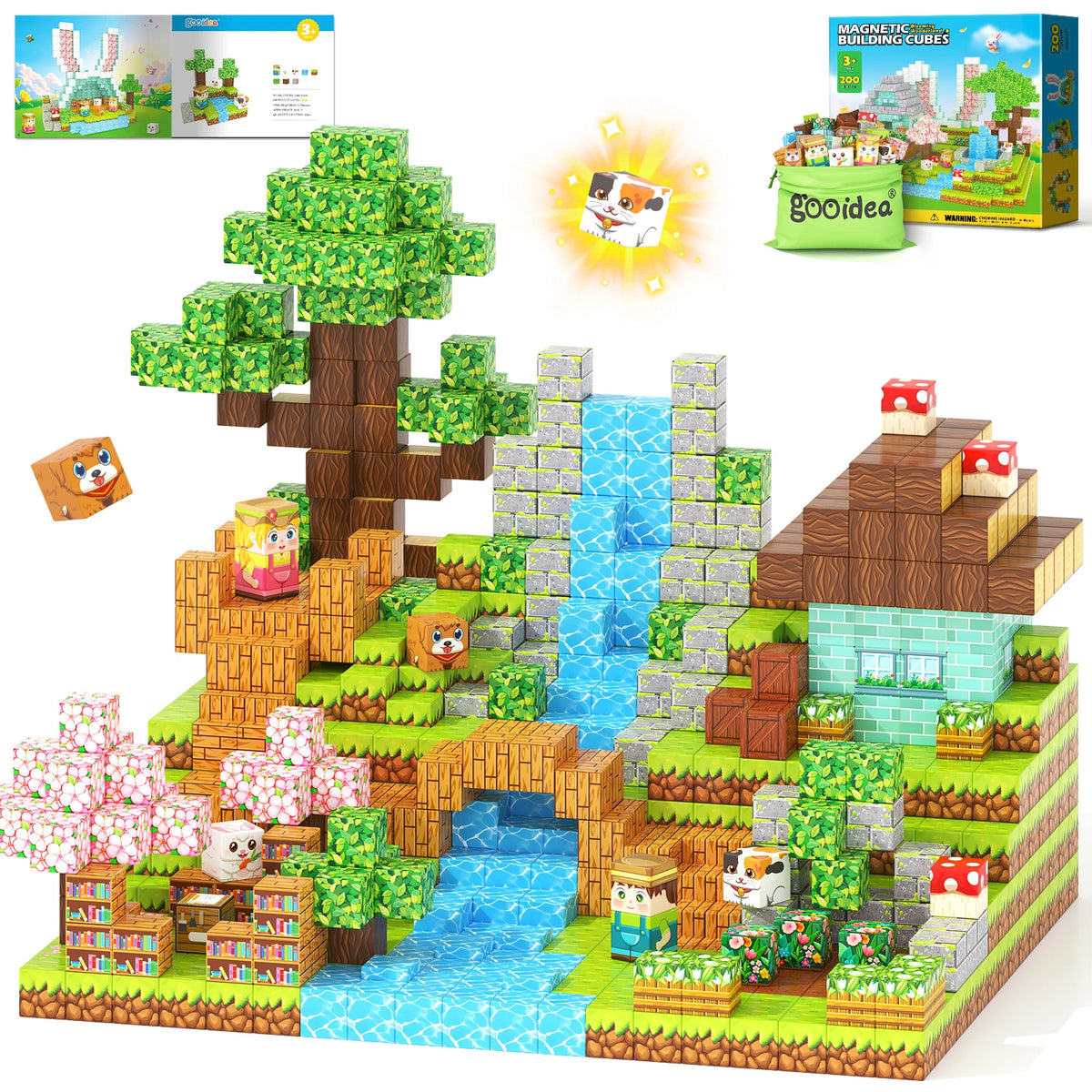 Gooidea Magnetic Building Blocks STEM Construction Toy for Kids