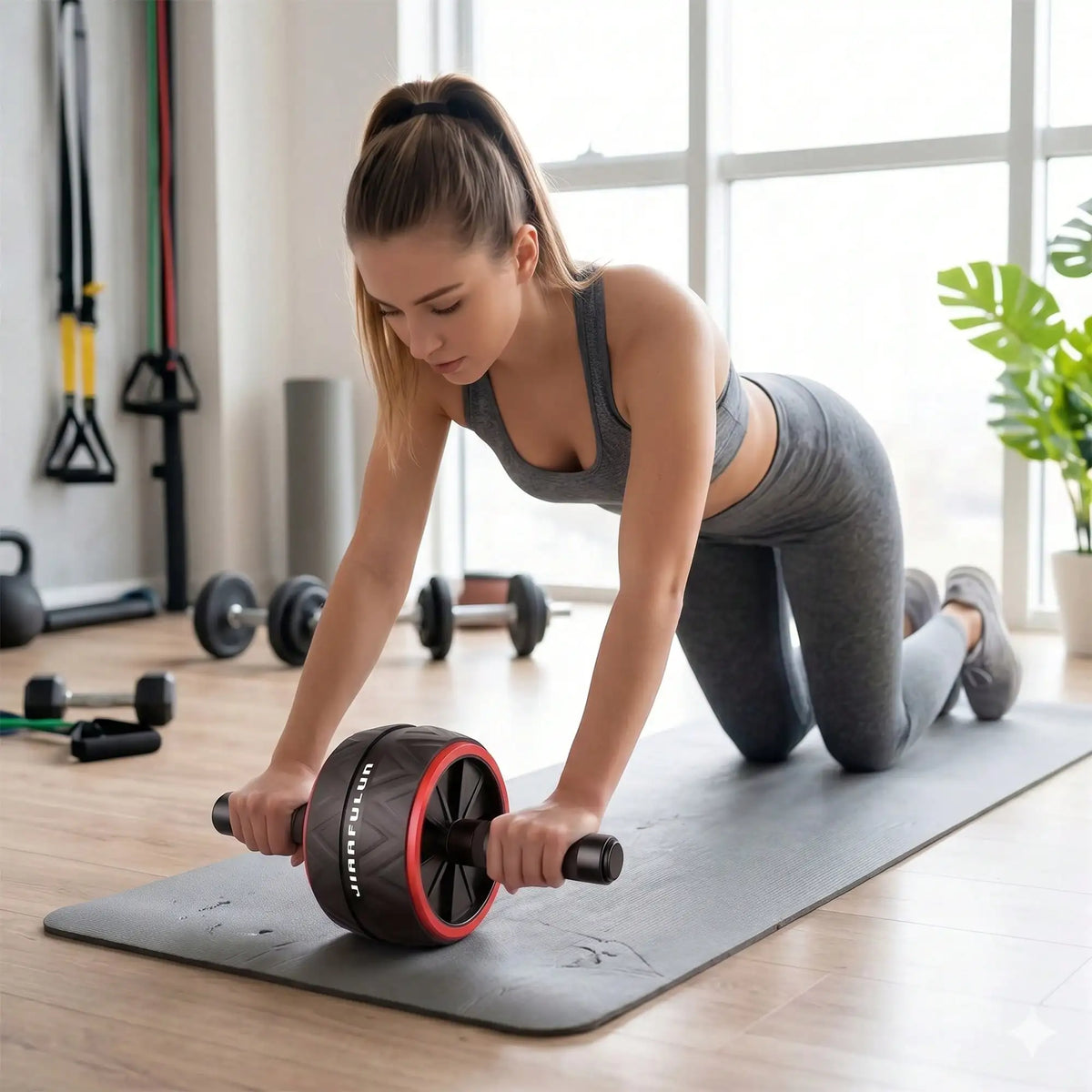 Ab Roller Wheel for Core Strength and Home Fitness Training