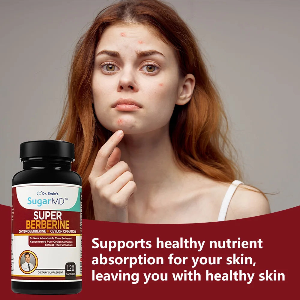 Kenofor Berberine Supplement With Ceylon Cinnamon Supports Skin Health