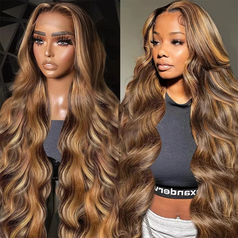 Larhali Remy Body Wave Lace Front Wig HD Transparent