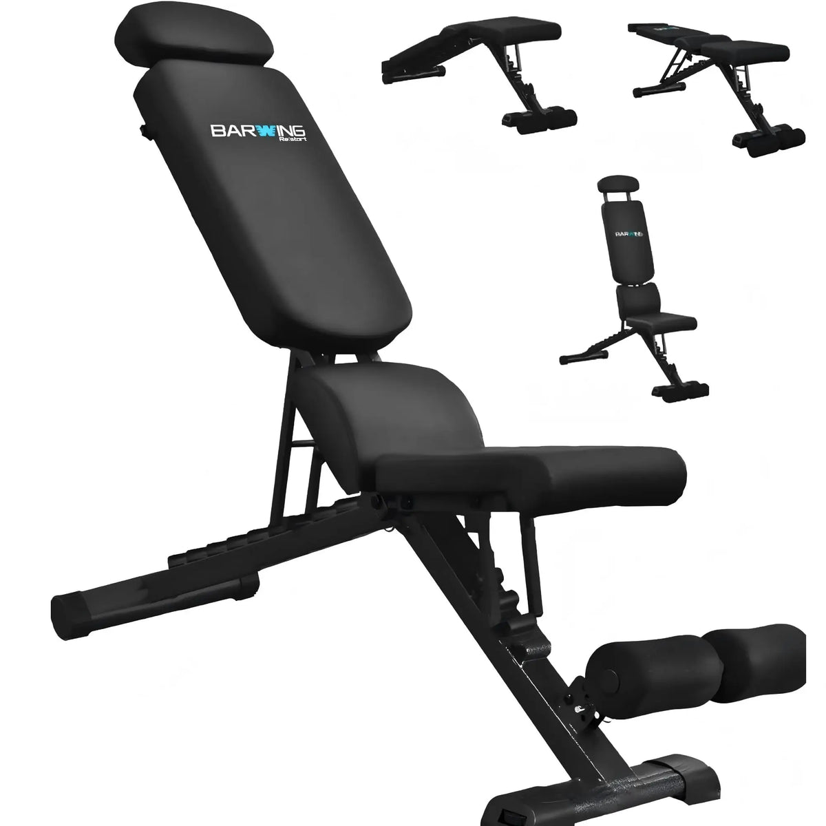 Adjustable Foldable Portable Weight Bench for Home Gym 700-800LBS Flat Incline Decline Workout Bench Full Body Exercise Easy As