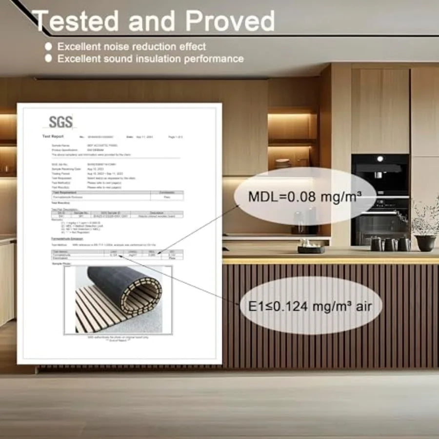 Acoustic Wood Wall Panels 3D Slat Walls For Interior
