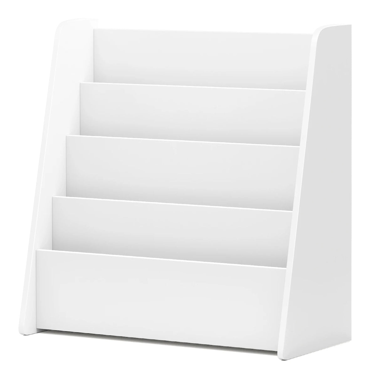 4-tier Kids Wooden Bookshelf Toddlers Book Rack w/ Deep Shelves Natural