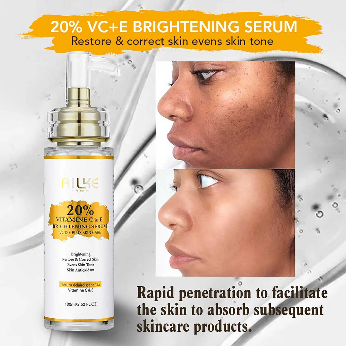 KYLIEFIT Vitamin C Serum Whitening And Anti Aging Skin Care
