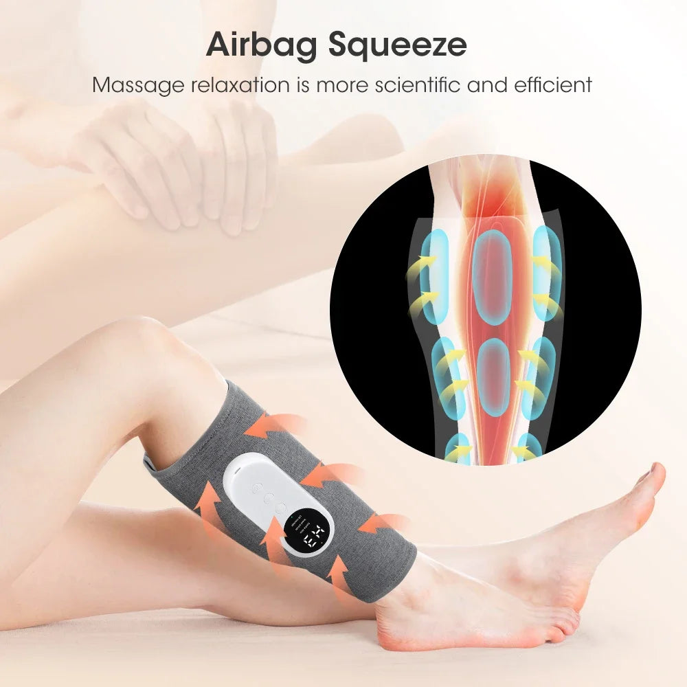 Advanced Air Compression Heated Leg And Calf Massager