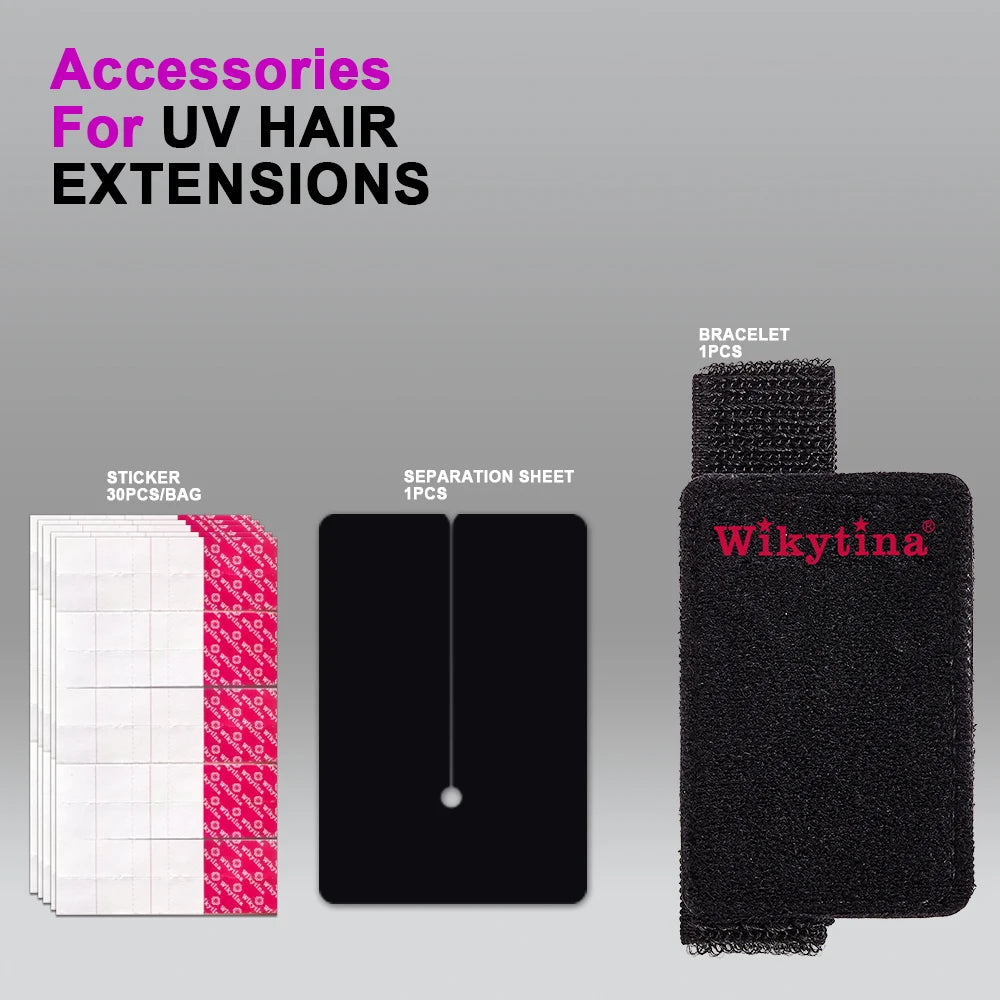 Professional Hair Extensions Kit Salon with UV Light Glue and V Light Tools for Effortless and Long Lasting Extensions