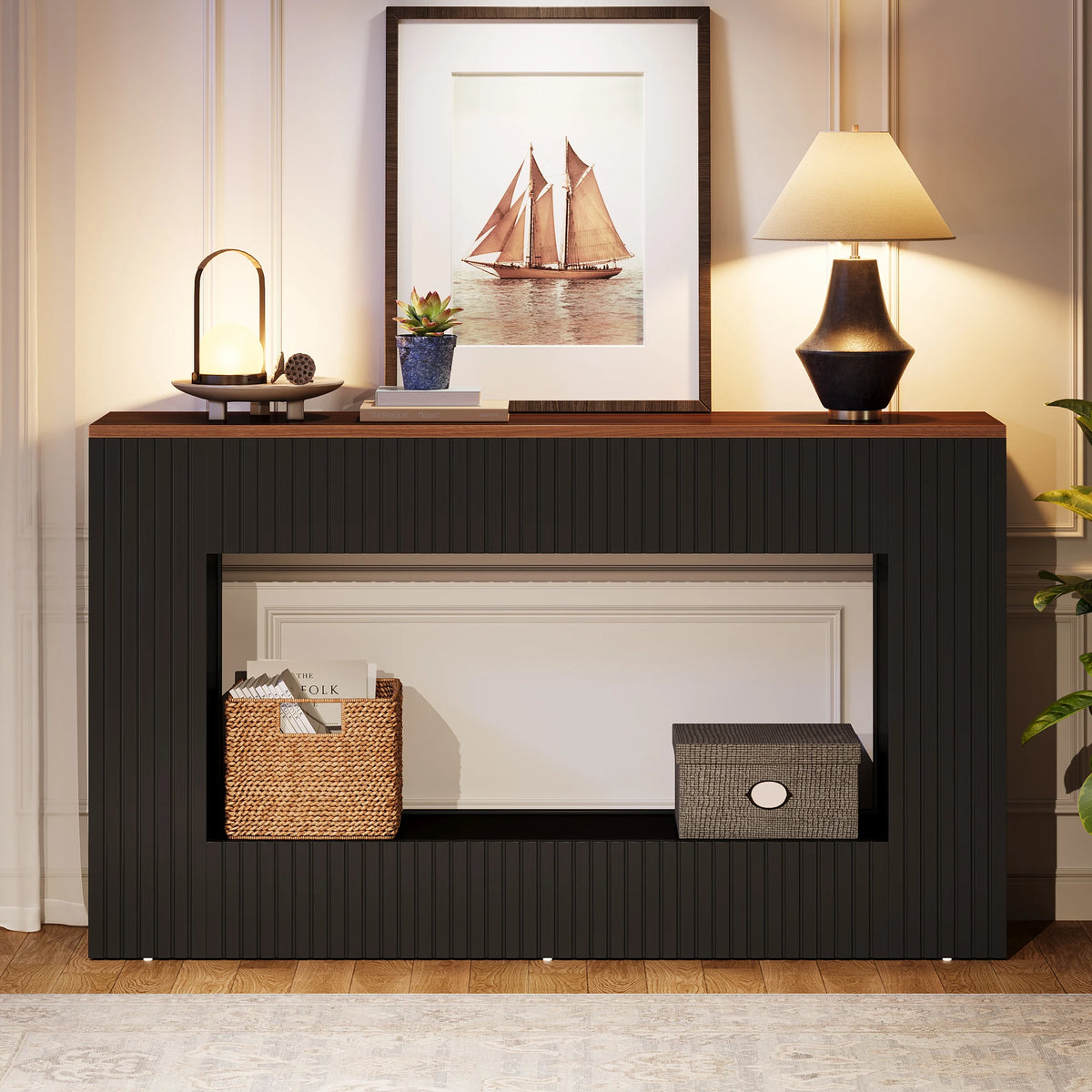Tribesigns Console Table With Storage For Entryway And Living Room