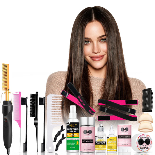 GOIPLE Electric Hot Comb With Negative Ion Hair Straightener