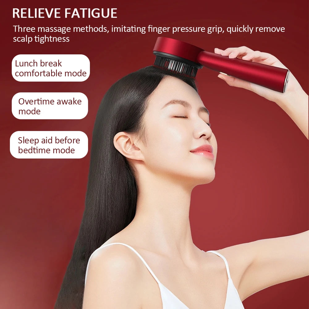 Foreverlily Electric Vibration Massage Comb For Scalp Care