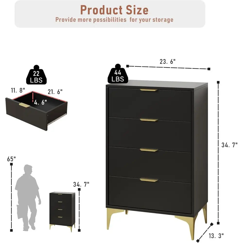 Drer or Bedroom with 4 Ders, Wood Chest o Ders, Drer Storage Cabinet, 4 Der Drers or Bedroom, Living Room, Entryway, Cloakroom (