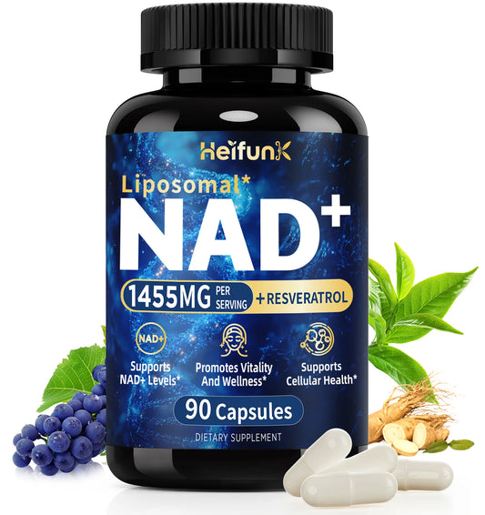 NAD Plus Boost With Resveratrol For Cellular Vitality And Energy