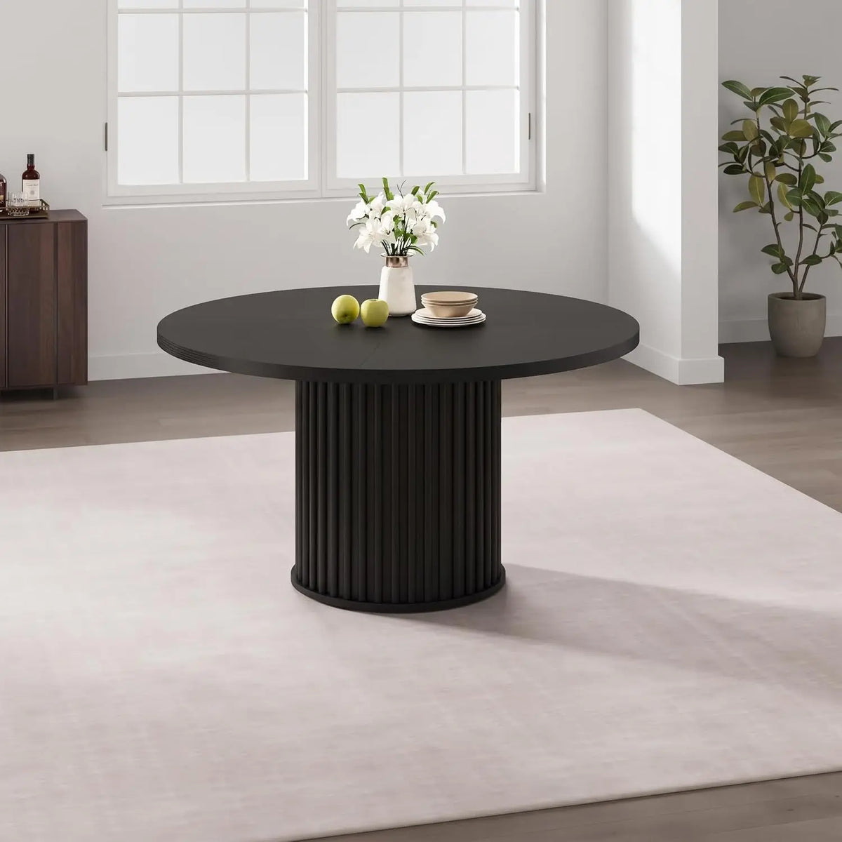 Garvee Farmhouse Round Dining Table for Modern Living Spaces