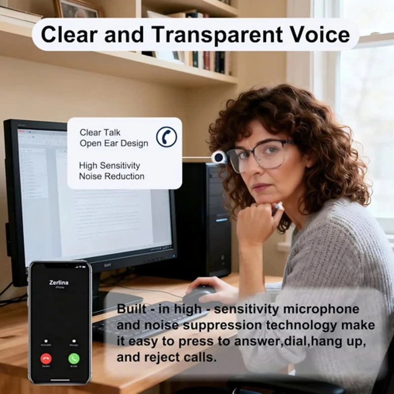 VUB Bluetooth Audio Reading Glasses For Blue Light Blocking