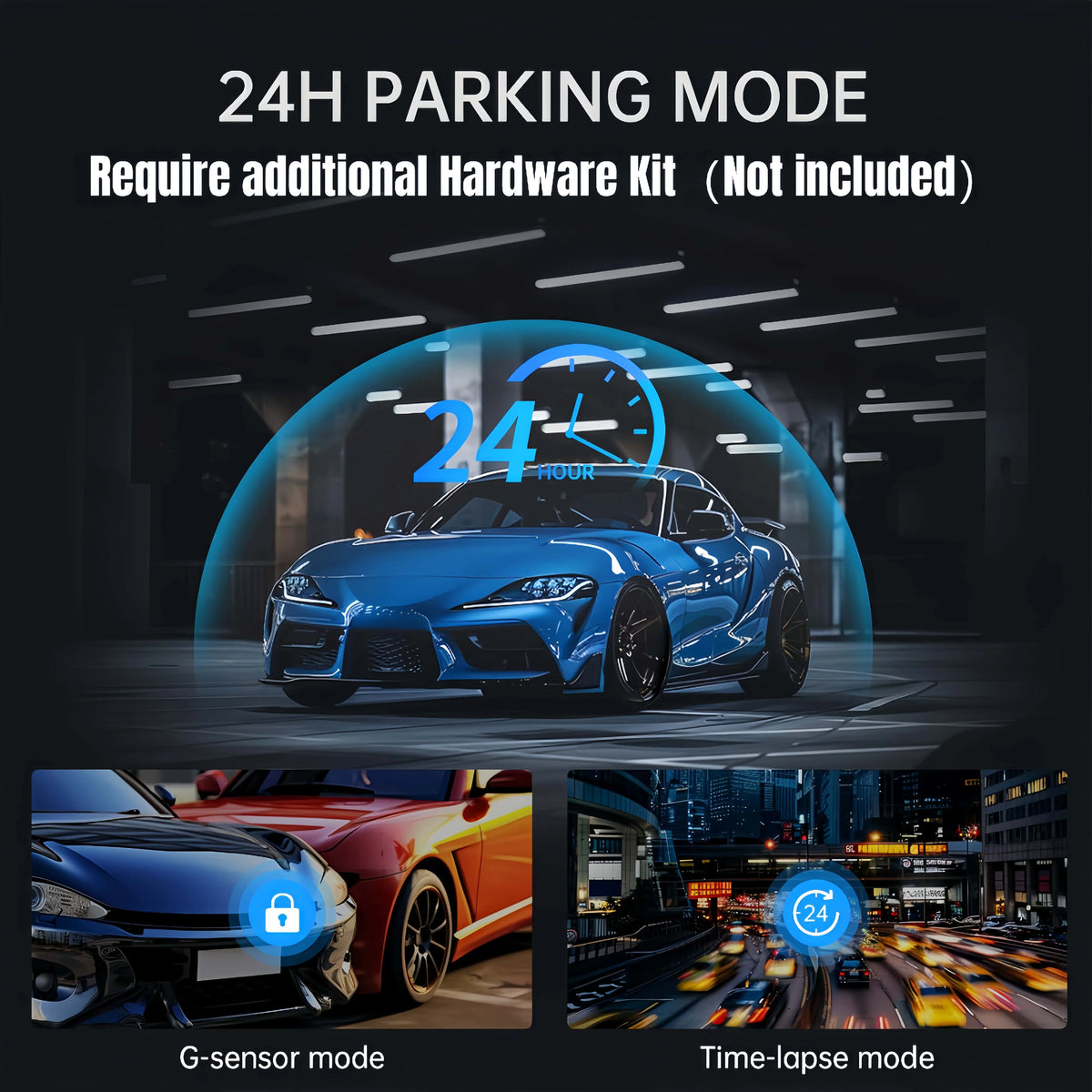 4K UHD Dual Dash Cam Front and Rear - 10" Touch Screen Mirror Camera with Night Vision, G-Sensor | 32GB SD Card Included (Gift)