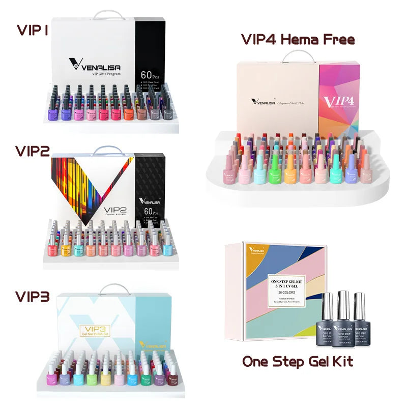 VENALISA VIP Gel Nail Polish Kit 60 Color Set Premium