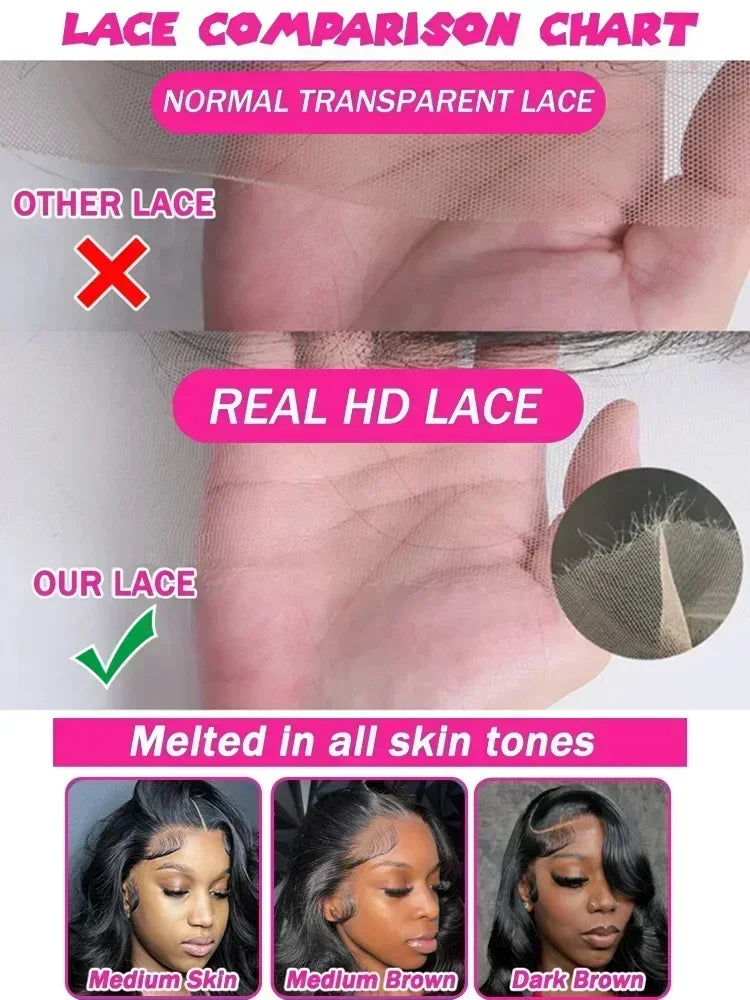 Le Mythe 13x6 HD Transparent Lace Frontal Wig Human Hair