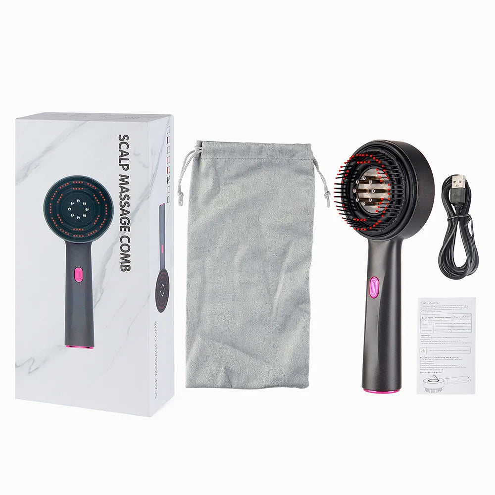 Foreverlily Electric Vibration Massage Comb For Scalp Care