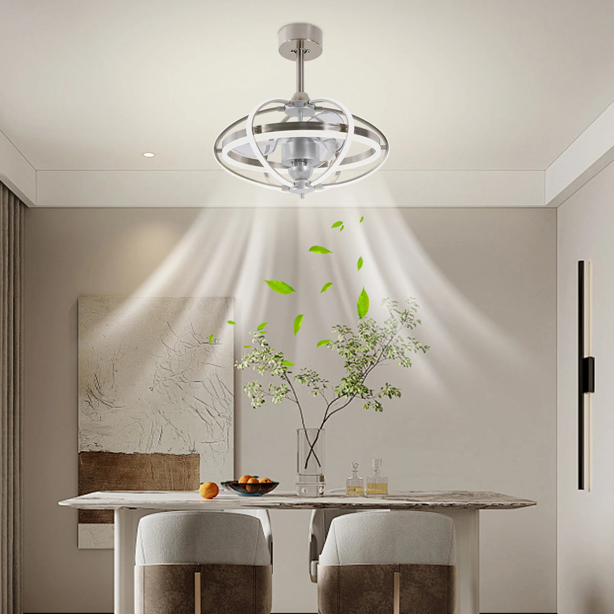 Bymaocar Bedroom Farmhouse Ceiling Fan With Remote And Light