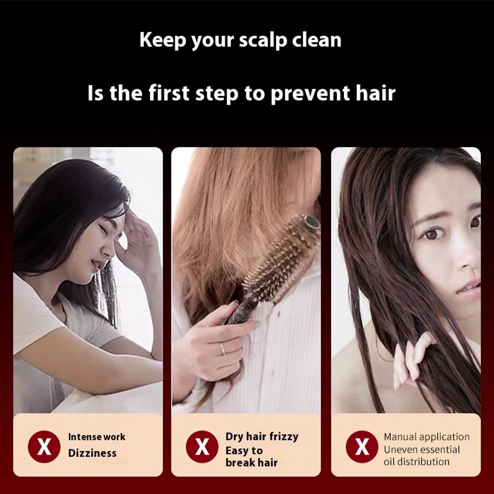 Foreverlily Electric Vibration Massage Comb For Scalp Care