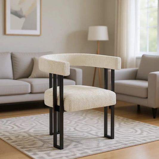 Mid Century Modern Upholstered Dining Chairs Set Of 4 Metal