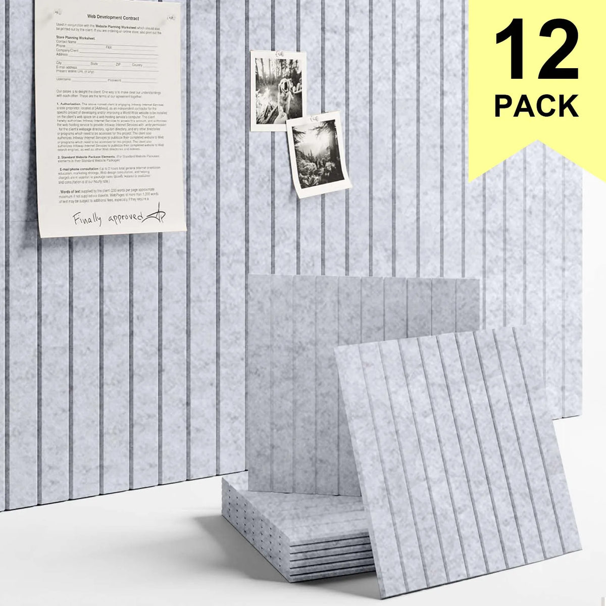 DIY 6/12 Pack Equilateral Cork Board Bulletin Boards For Home