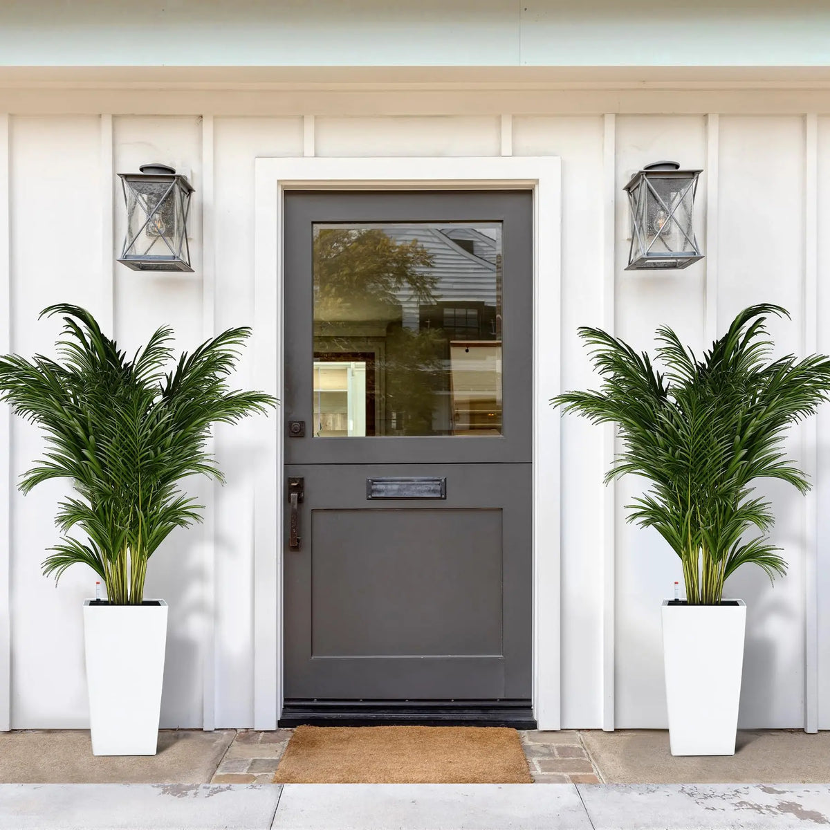 HiMISS Tall Self-Watering Planters Set for Indoor Outdoor Use