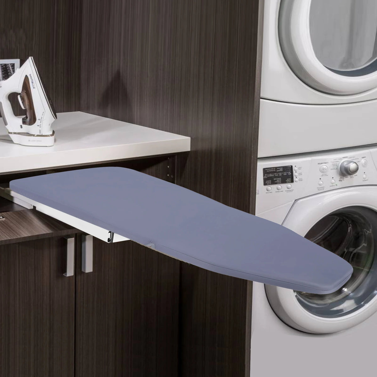 Modern Retractable Ironing Board For Cabinet Closet Pull Push Stow