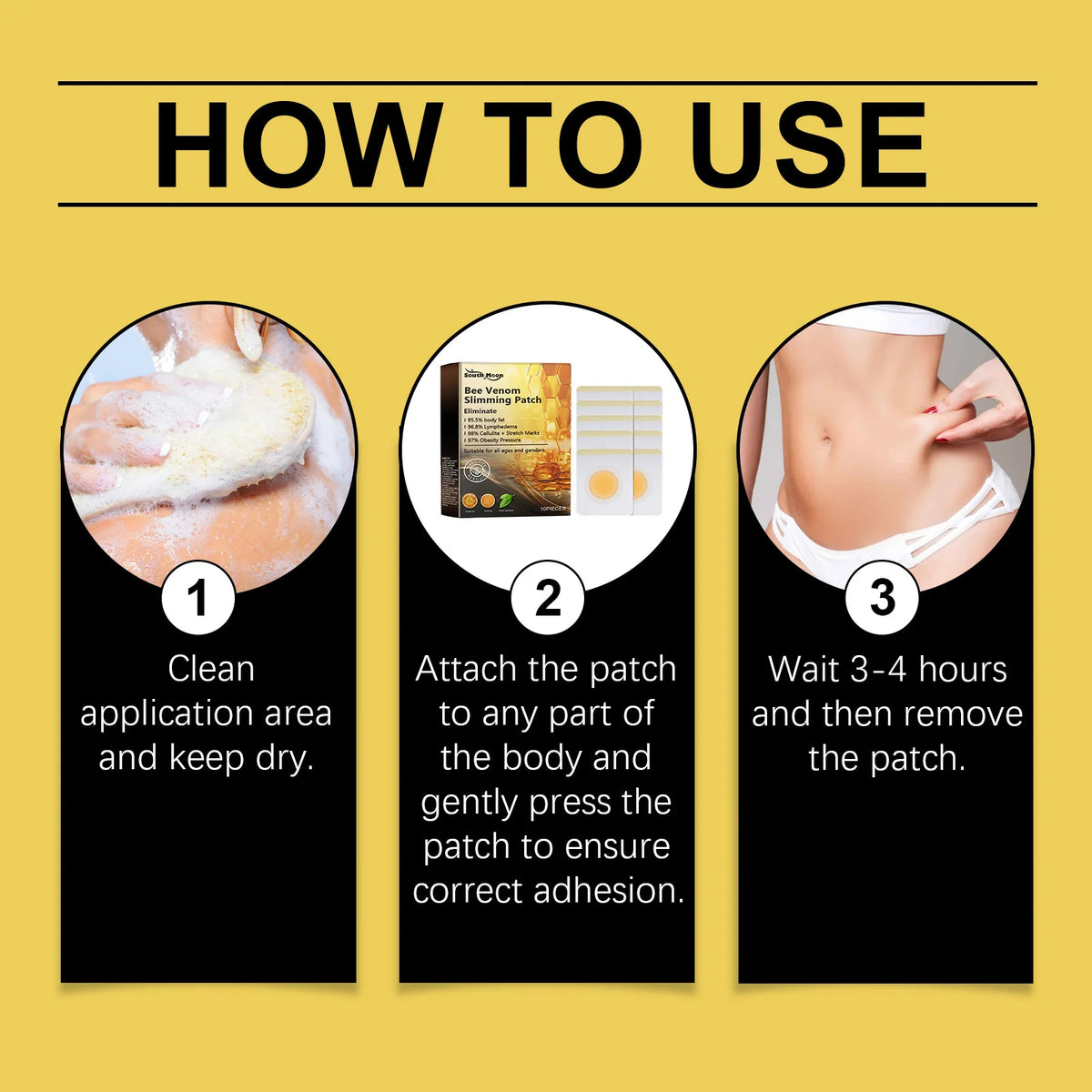 South Moon Bee Venom Body Shaping and Skin Firming Patches