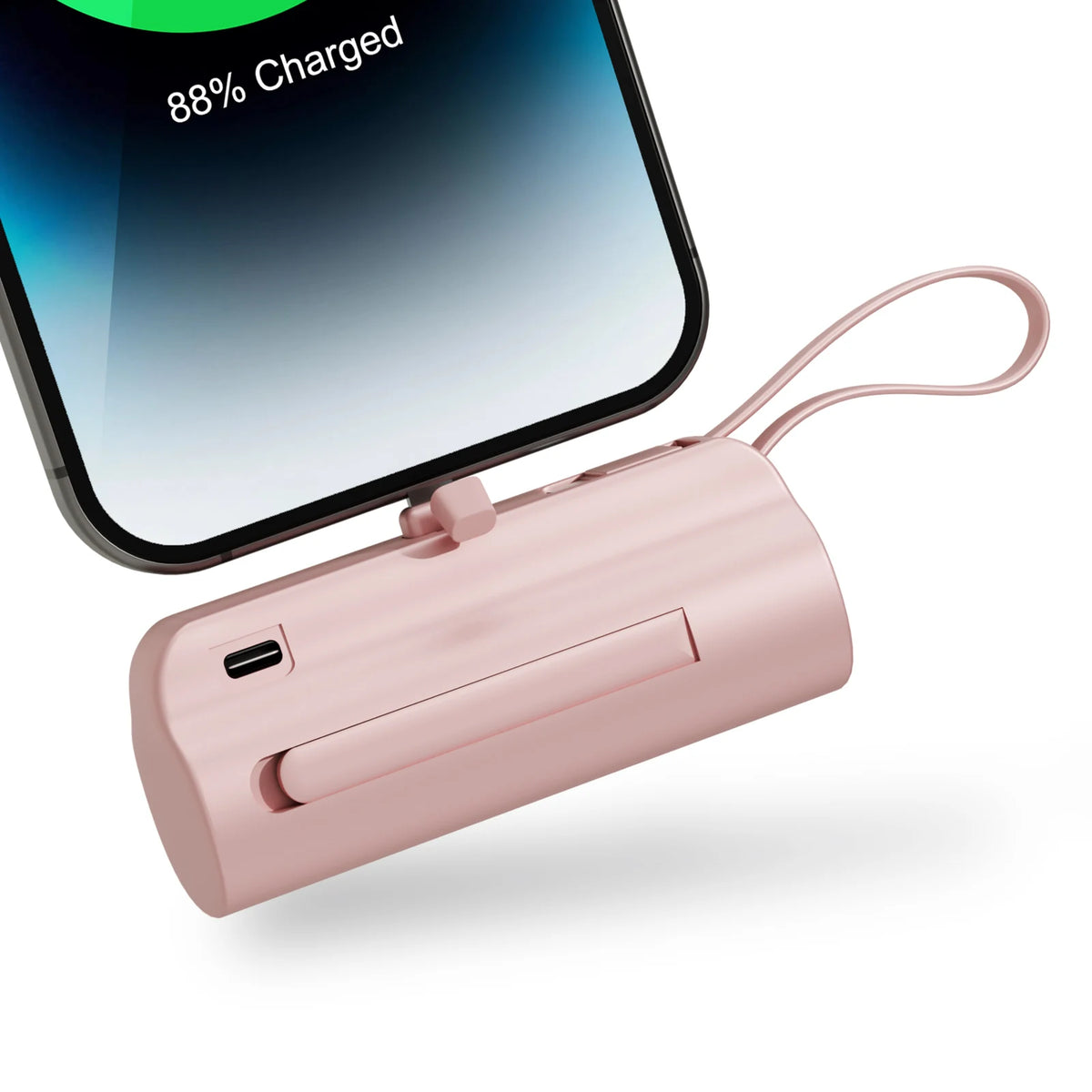 Mini 4500mAh Power Bank Capsule With Dual USB C Ports