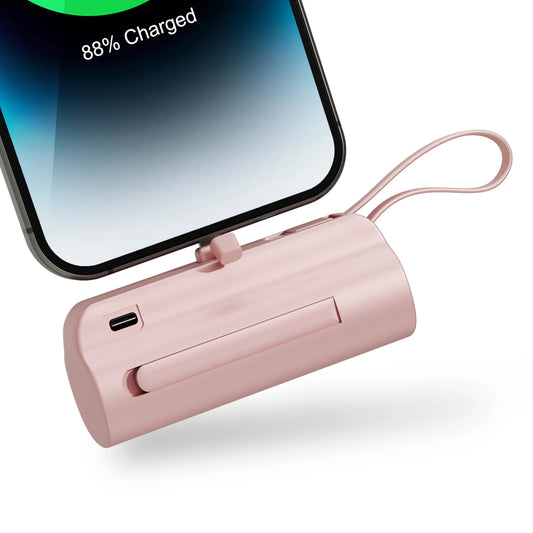 Mini 4500mAh Power Bank Capsule With Dual USB C Ports
