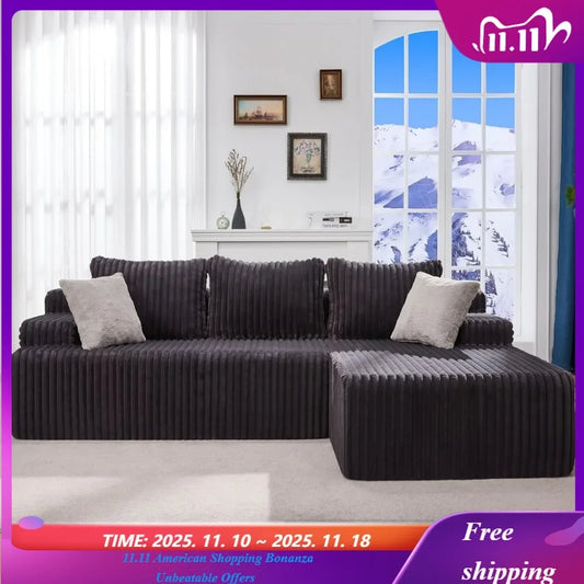 Cloud Modular Sectional Sofa With Memory Foam Chaise