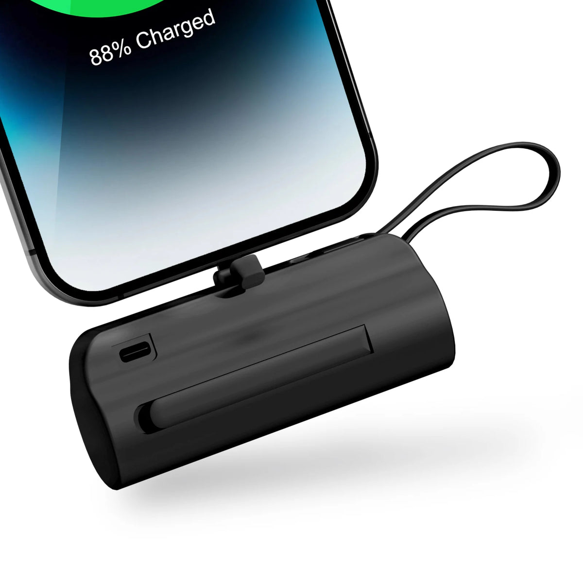 Mini 4500mAh Power Bank Capsule With Dual USB C Ports