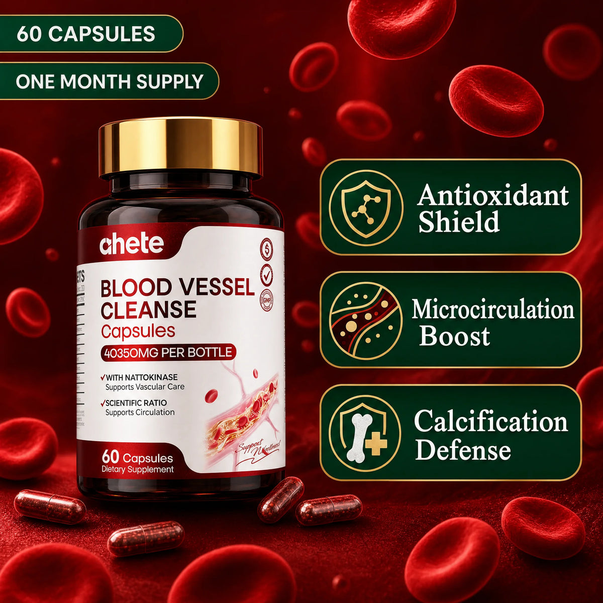 Ahete Blood Vessel Cleanse Capsules Jiabei Health Technology