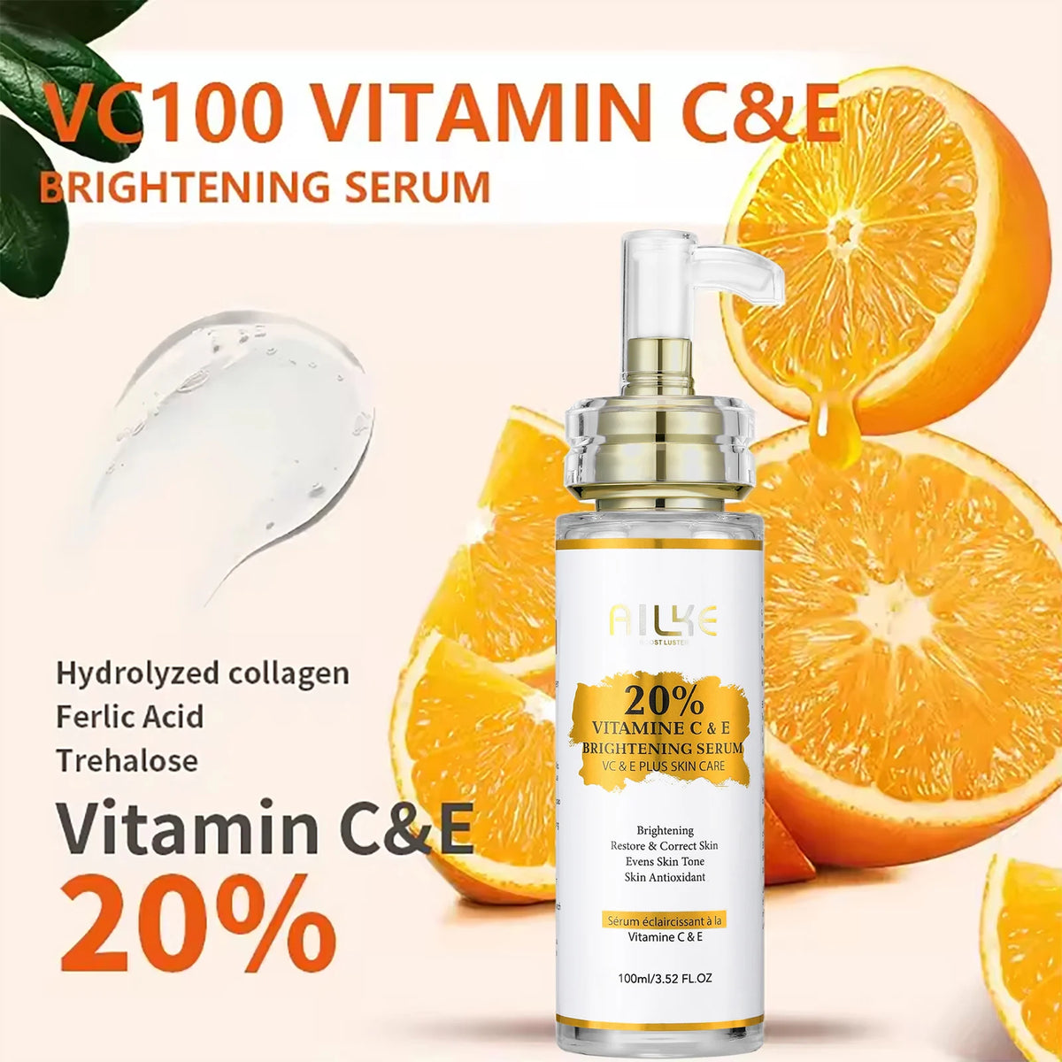 KYLIEFIT Vitamin C Serum Whitening And Anti Aging Skin Care