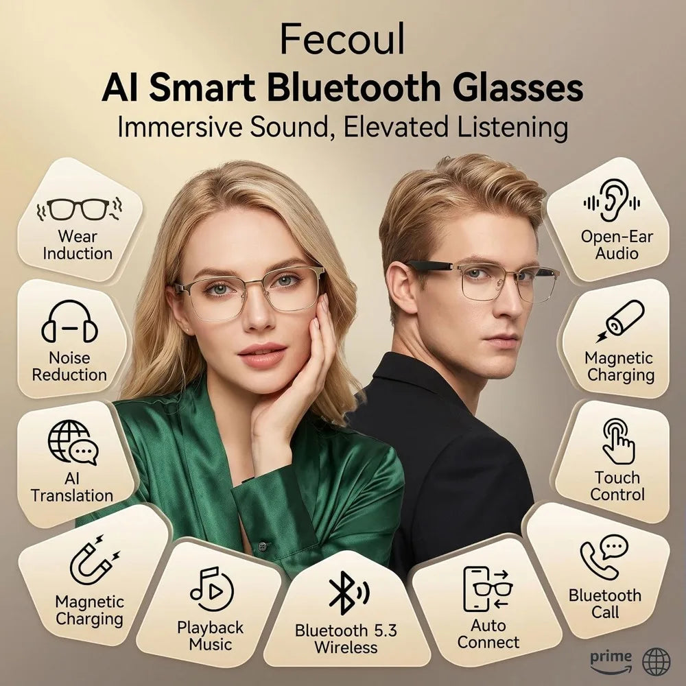 Smart Translator Glasses With 164 Languages And Photochromic Lenses