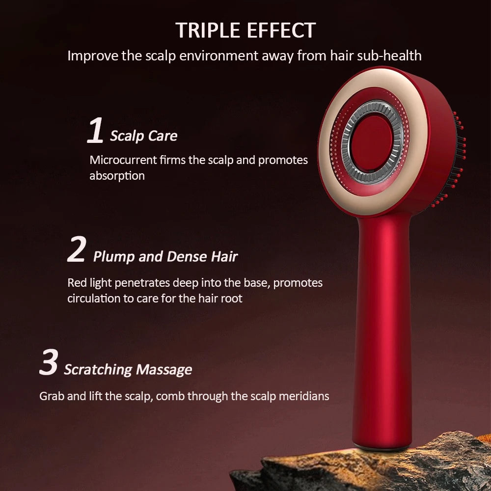 Foreverlily Electric Vibration Massage Comb For Scalp Care