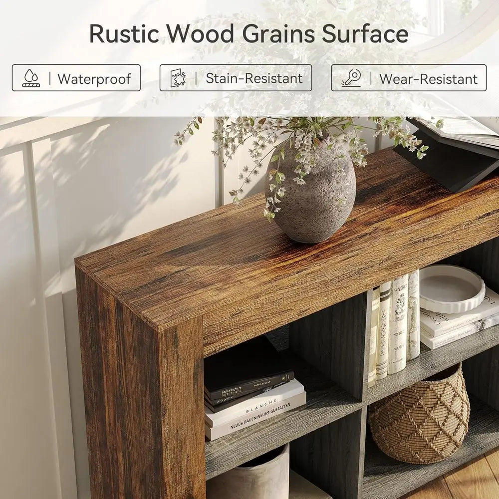 Modern TV Stand with Storage Shelves and Media Console for Living Room